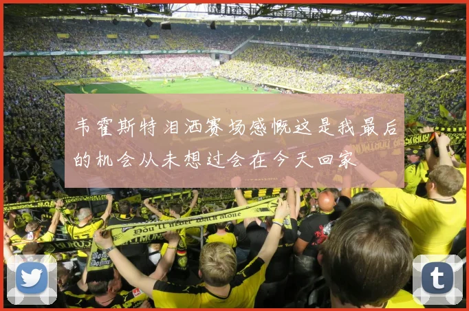 韦霍斯特泪洒赛场感慨这是我最后的机会从未想过会在今天回家